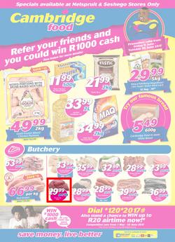 Cambridge Food : Witbank (9 June - 20 June 2017), page 1