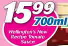 Wellington's New Recipe Tomato Sauce-700ml