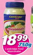 Cambridge Food Mayonnaise-750g