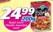 Rajah Curry Powder Assorted-200g