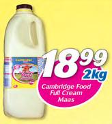 Cambridge Food Full Cream Maas-2Kg
