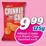 Willards Crinkle Cut Potato Chips Assorted-125g