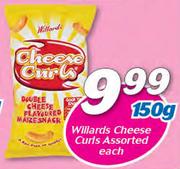 Willards Cheese Curls Assorted-150g