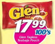 Glen Tagless Teabags Pouch-100's