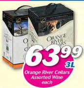 Orange River Cellars Assorted Wine-3Ltr Each
