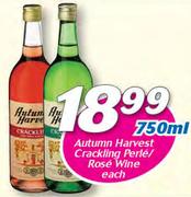Autumn Harvest Crackling Perle/Rose Wine-750ml Each