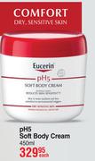 Eucerin PH5 Soft Body Cream-450ml Each