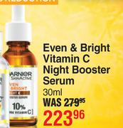 Garnier Even & Bright Vitamin C Night Booster Serum-30ml