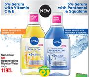 Nivea Skin Glow Or Regenerating Micellar Water-400ml Each