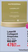 Nutriderma Laserlift Collagen5 Ampoules-30 x 15ml Per Pack