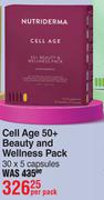 Nutriderma Cell Age 50+ Beauty And Wellness Pack-30 x 5 Capsules Per Pack