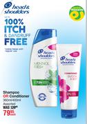 Head & Shoulder Shampoo Or Conditioner Assorted-360ml/400ml Each