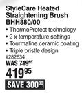 Philips Style Care Heated Straightening Brush BHH880/00