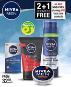 Nivea Men Shaving And Face Care Products-Each
