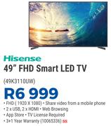 Hisense 49" UHD LED TV 49K3110UW