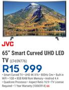 JVC 65" UHD Smart Curved LED TV LT-65N776
