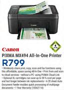 Canon Pixma MX494 All-In-One Printer
