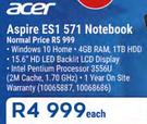Acer Aspire ES1 571 Notebook