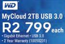 WD My Cloud 2TB USB 3.0