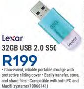 Lexar 32GB USB 2.0 S50