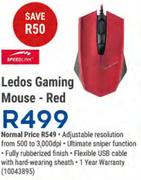 Speedlink Ledos Gaming Mouse Red