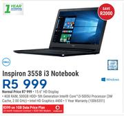 Dell Inspiron 3558 i3 Notebook-On 1GB Data Price Plan