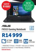Asus FX553 Gaming Notebook