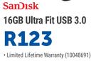 Sandisk 16 GB Ultra Fit USB 3.0
