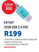 Lexar 32GB USB 2.0 S50