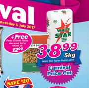White Star Super Maize Meal 5Kg With Free Pasta Grande Pasta Macaroni 500gm
