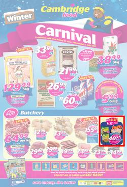Cambridge Food : Gauteng Winter Carnival (23 June - 5 July 2017), page 1