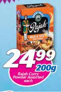 Rajah Curry Powder Assorted-200gm Each