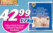 Price First Frozen Mixed Chicken Portions-1.7Kg