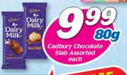 Cadbury Chocolate Slab Assorted-80g