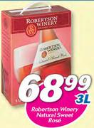 Robertson Winery Natural Sweet Rose-3Ltr
