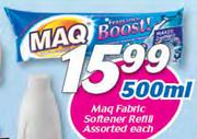 Maq Fabric Softener Refill Assorted-500ml