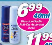 Blue Ice/Sadie Roll-On Assorted-40ml