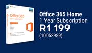 Microsoft Office 365 Home 1 Year Subscription 