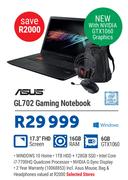 Asus GL702 Gaming Notebook