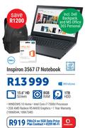 Dell Inspiron 3567 i7 Notebook