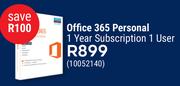 Microsoft Office 365 Personal 1 Year Subscription 1 User