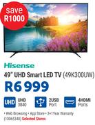 Hisense 49" UHD Smart LED TV 49K300UW