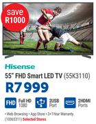 Hisense 55" FHD Smart LED TV 55K3110