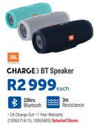 JBL Charge3 BT Speaker-Each