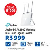 TP-Link Archer D9 AC1900 Wireless Dual Band Gigabit Router