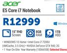 Acer E5 Core i7 Notebook