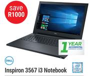 Dell Inspiron 3567 i3 Notebook-On 3GB Data Price Plan