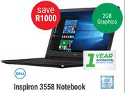 Dell Inspiron 3558 Notebook-On 5GB Data price Plan