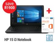 HP 15 i3 Notebook