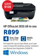 HP Officejet 3830 All In One